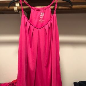 Pink workout tank top